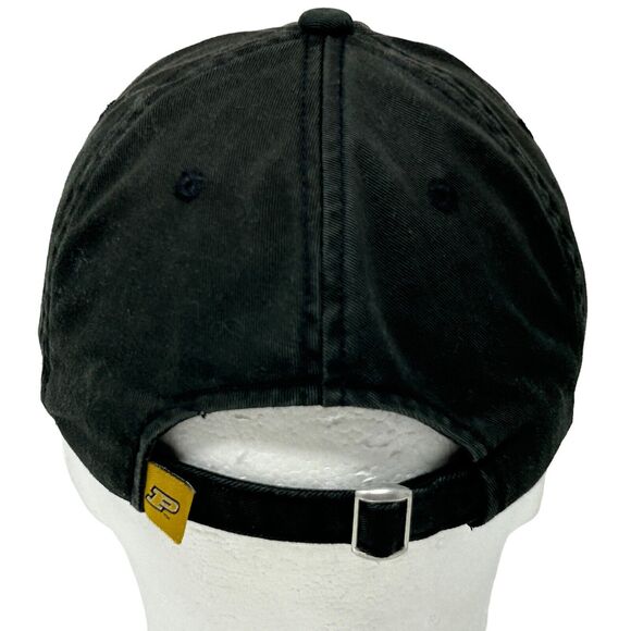 Purdue University Boilermakers Dad Hat Cap Black Strapback NCAA College 6 Panel - Picture 3 of 12